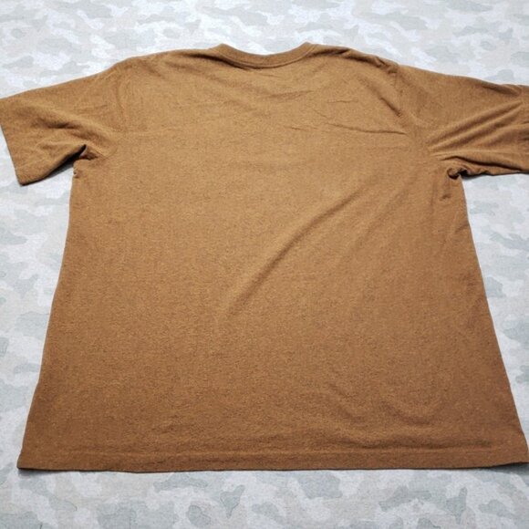 Carhartt Shirt Mens 3XL Brown Pockets Relaxed Fit Short Sleeve Workwear - Picture 9 of 12